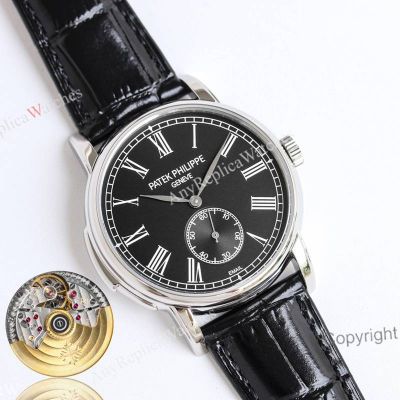 TW Factory Patek Philippe Complications Black Face Roman Numerals Markers 40mm Cal.R 27 PS Movement Watch